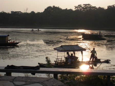 On the river in Guilin China