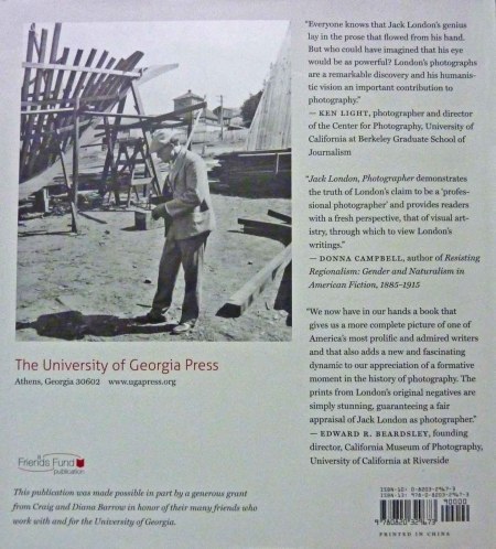 Back Cover for Jack London Photographer