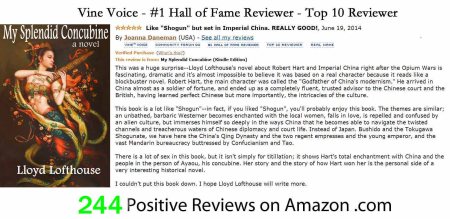 1AA - 244 Positive Reviews - Hall of Fame Reviewer - August 26 - 2017